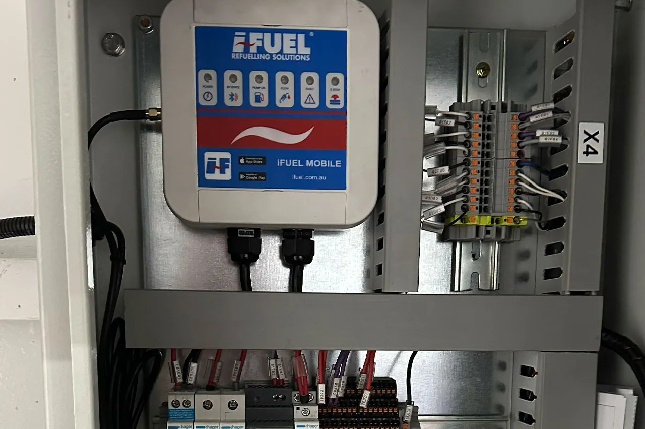 iFUEL Mini on a large pump control panel